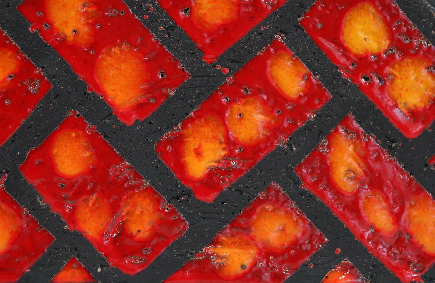 Vase en céramique émaillée à la lave Aldo Londi pour Bitossi / Raymor en vente 1