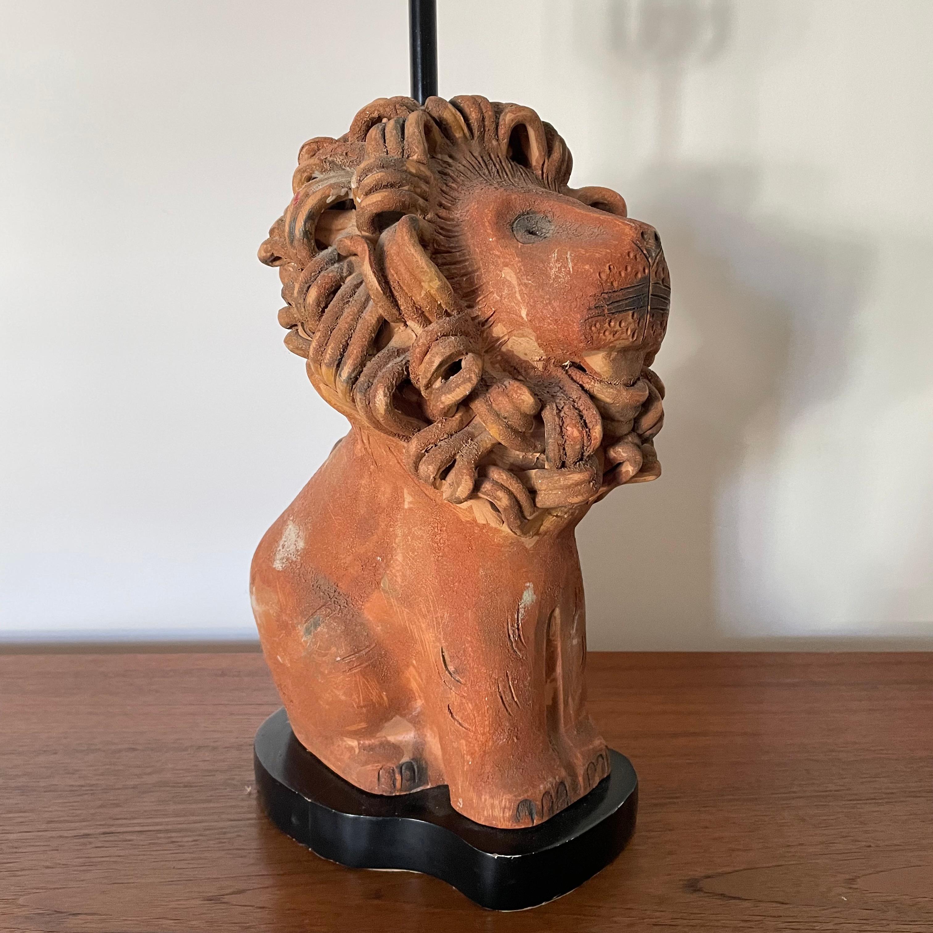 Mid-Century Modern Aldo Londi Lion Lamp