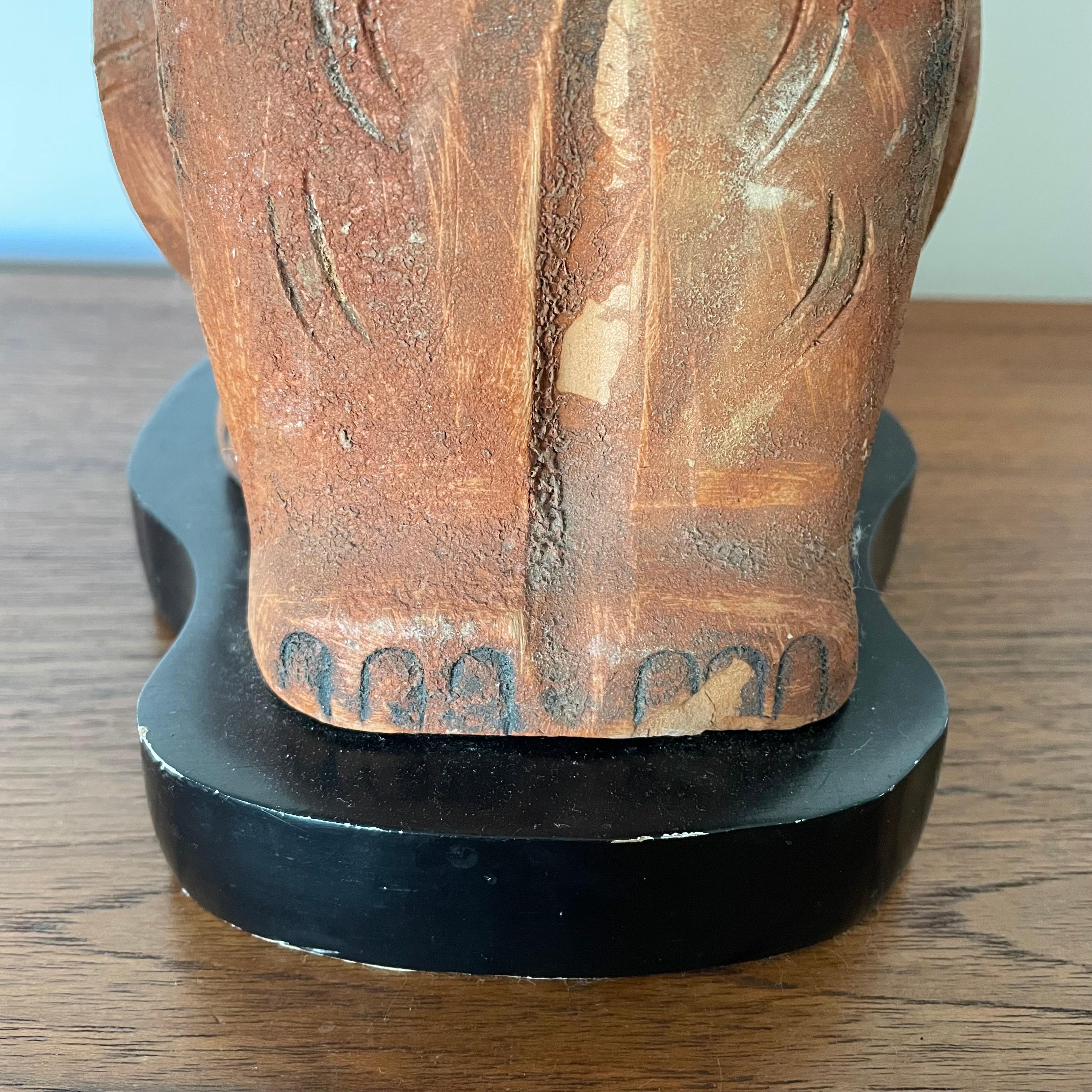 Mid-20th Century Aldo Londi Lion Lamp