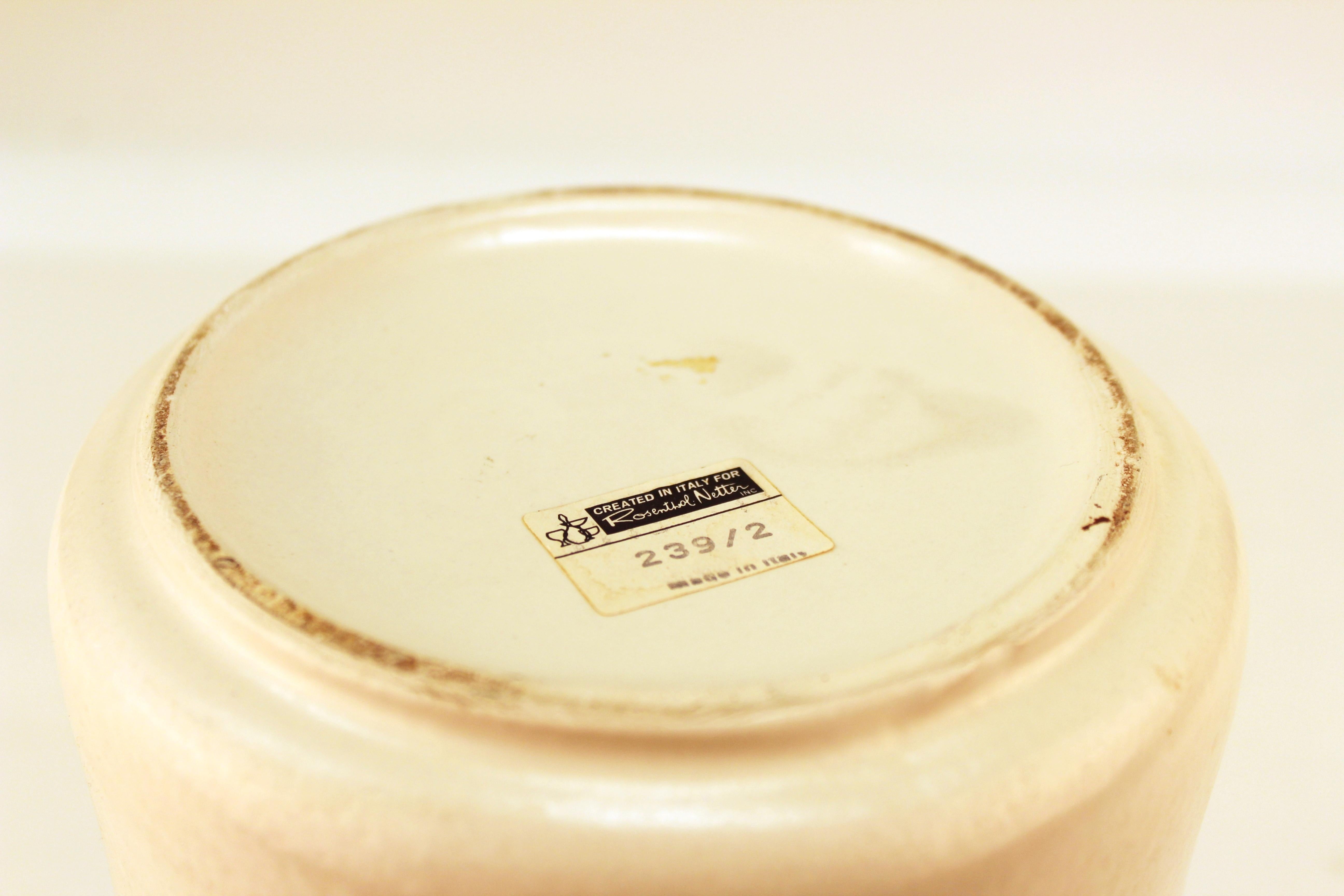 Aldo Londi Mid-Century Modern Raymor for Bitossi Rosenthal Netter Ceramic Vase 1