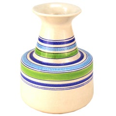 Aldo Londi Mid-Century Modern Raymor for Bitossi Rosenthal Netter Ceramic Vase