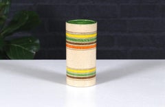 Aldo Londi Multi-Color Glazed Ceramic Vase for Bitossi Studio