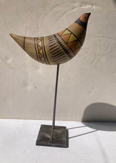 Aldo Londi  rare early pottery / ceramic sculpture of bird , for Bitossi