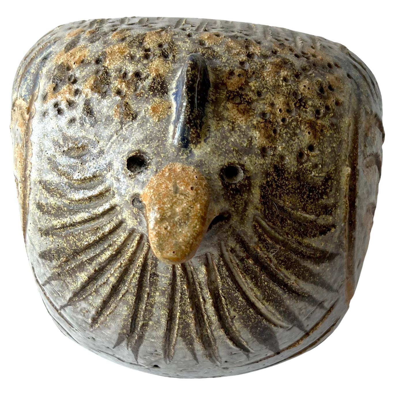 Aldo Londi Raymor Bitossi Italian Modernist Ceramic Hen Sculpture In Good Condition In Palm Springs, CA