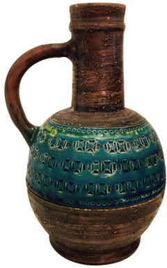 Aldo Londi Rimini Blue Pitcher by Bitossi