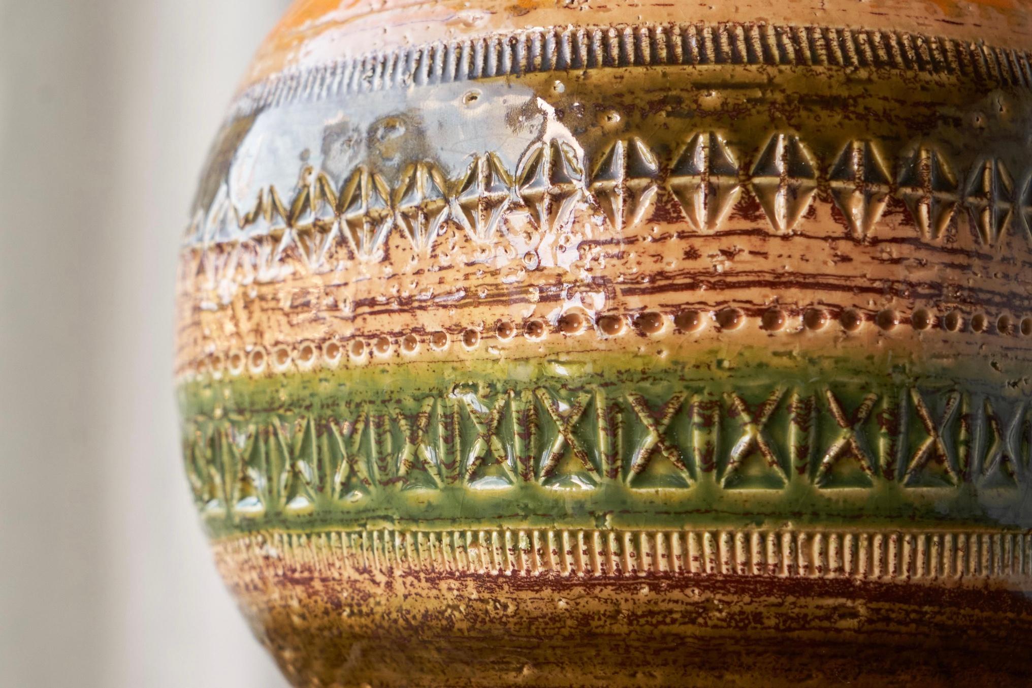 italien Aldo Londi 'Sahara' Studio Pottery Vase pour Ceramiche Paoli Italie 1960s en vente
