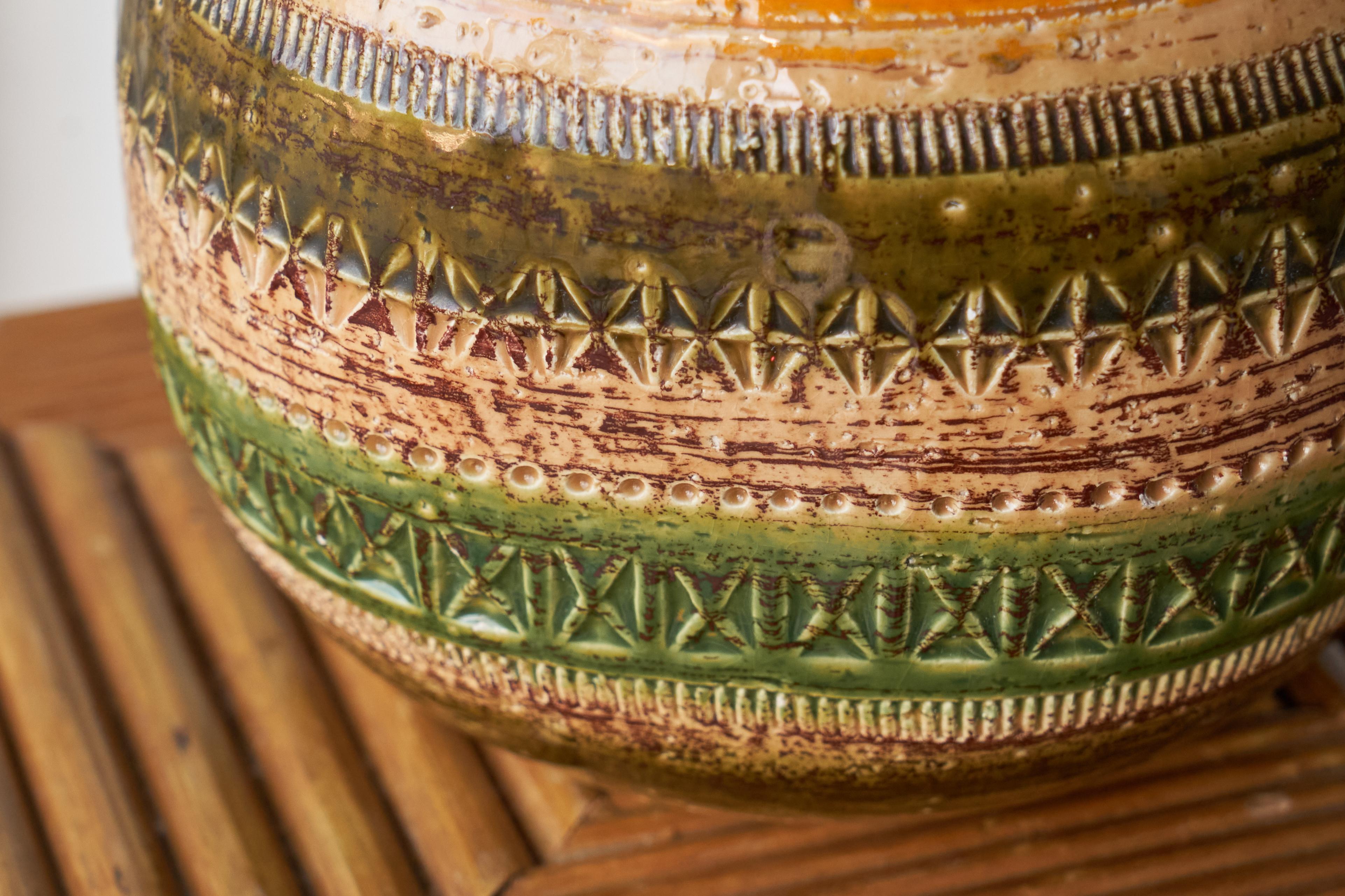Aldo Londi 'Sahara' Studio Pottery Vase für Ceramiche Paoli Italien 1960s im Zustand „Gut“ in Tilburg, NL