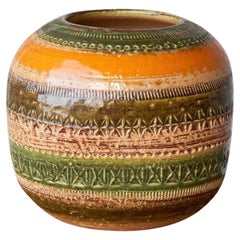 Aldo Londi 'Sahara' Studio Pottery Vase für Ceramiche Paoli Italien 1960s