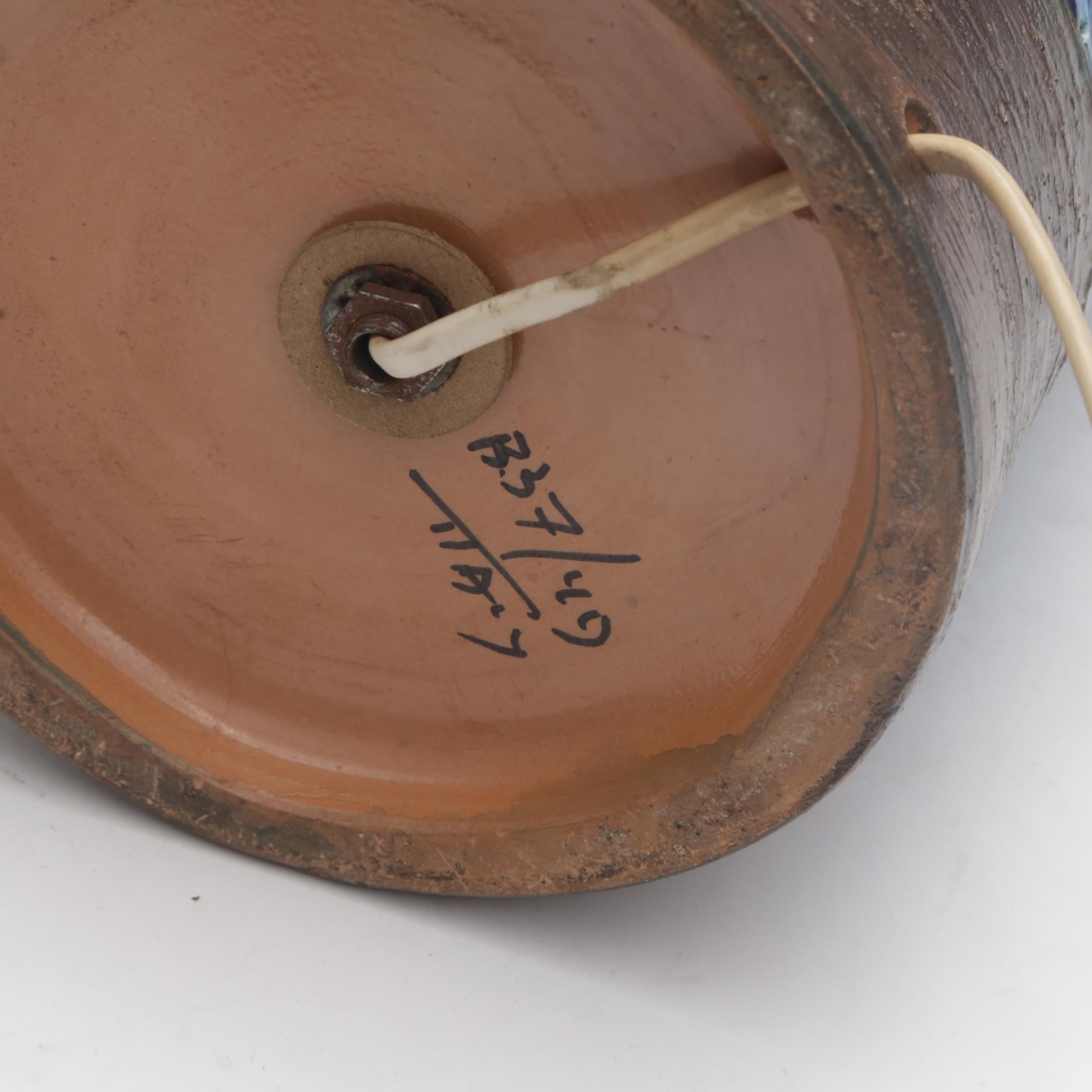 Aldo Londi Table Lamp for Bitossi ceramic Italy 1960 Signed Moderno de mediados de siglo en venta