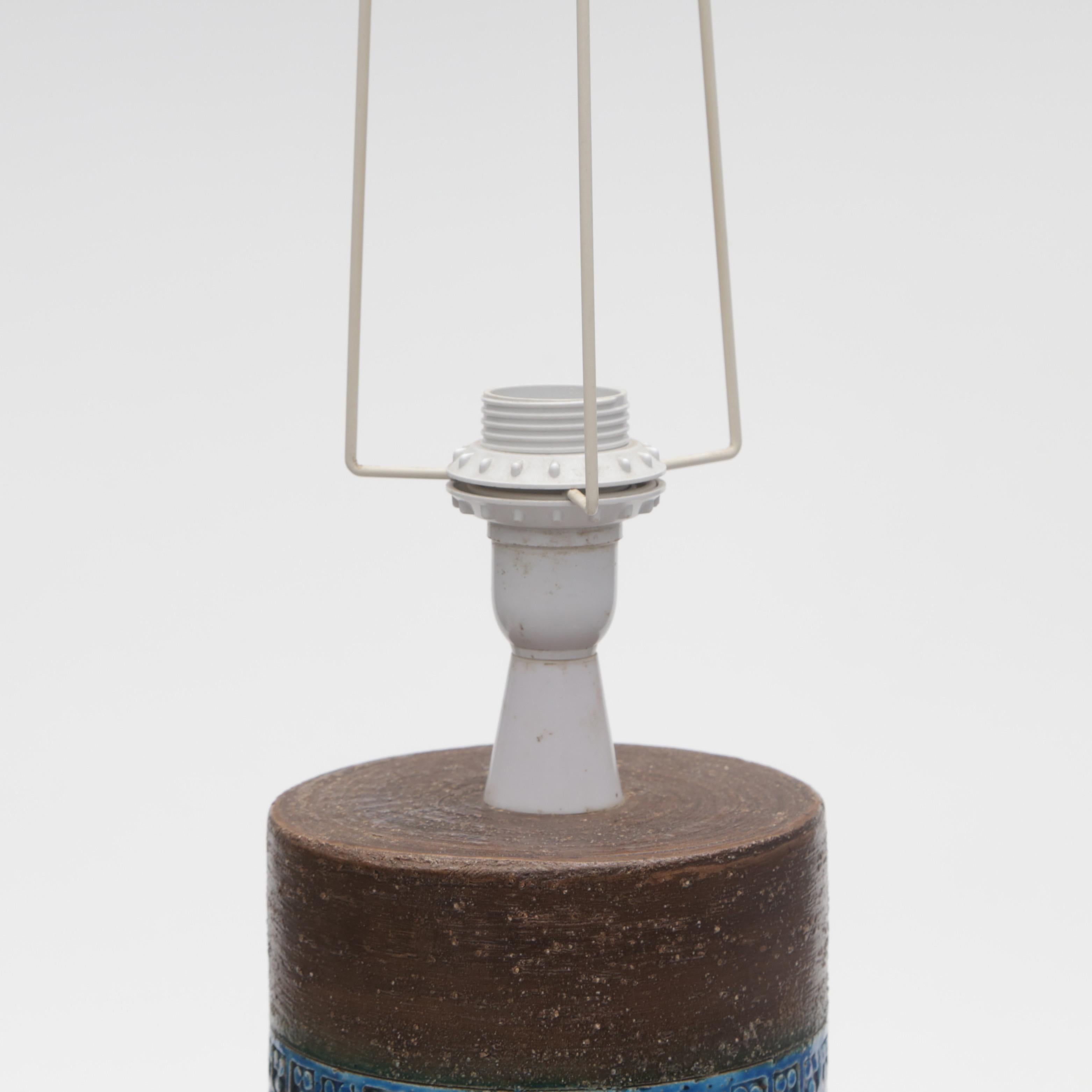 Aldo Londi Table Lamp for Bitossi ceramic Italy 1960 Signed en Bueno estado para la venta en Paris, FR