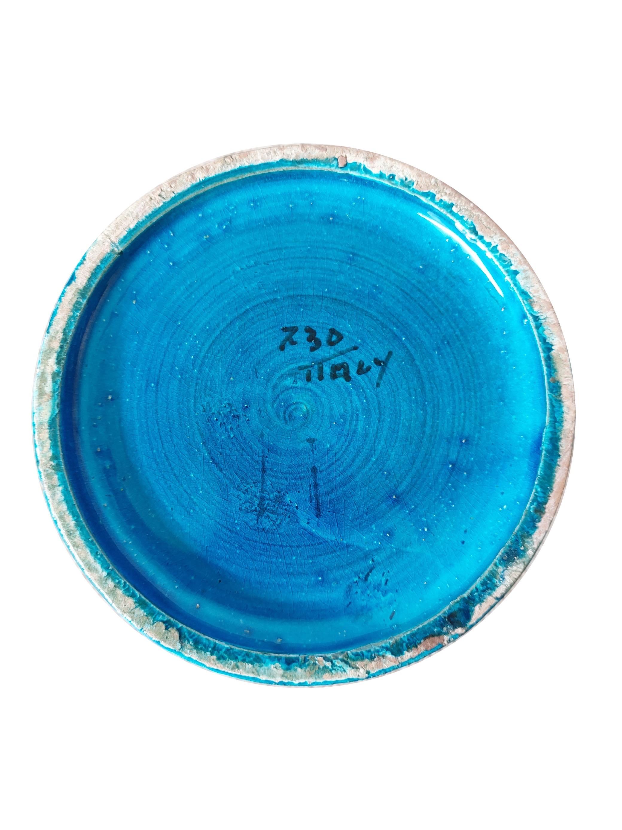 Mid-Century Modern Aldo Londi Vase für Bitossi • 'Rimini Blue' Serie 1960er Jahre • Italien For Sale