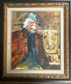 Vintage “gentleman with his drink”