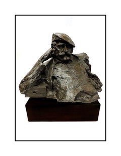 Aldo Luongo The Hawk Original Bronze Sculpture Large Signed Authentic Artwork