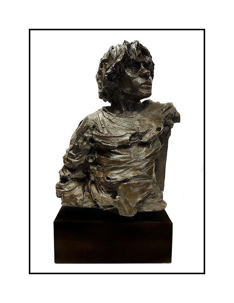 Aldo Luongo Authentic & Signed Bronze Sculpture, "Original Self Portrait", listed with the Submit Best Offer option

Accepting Offers Now:  Here we have something that is very rare to find a Large & Full Round Bronze Sculpture by Aldo Luongo titled