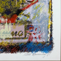Cuban artist signed limited edition original art print silkscreen