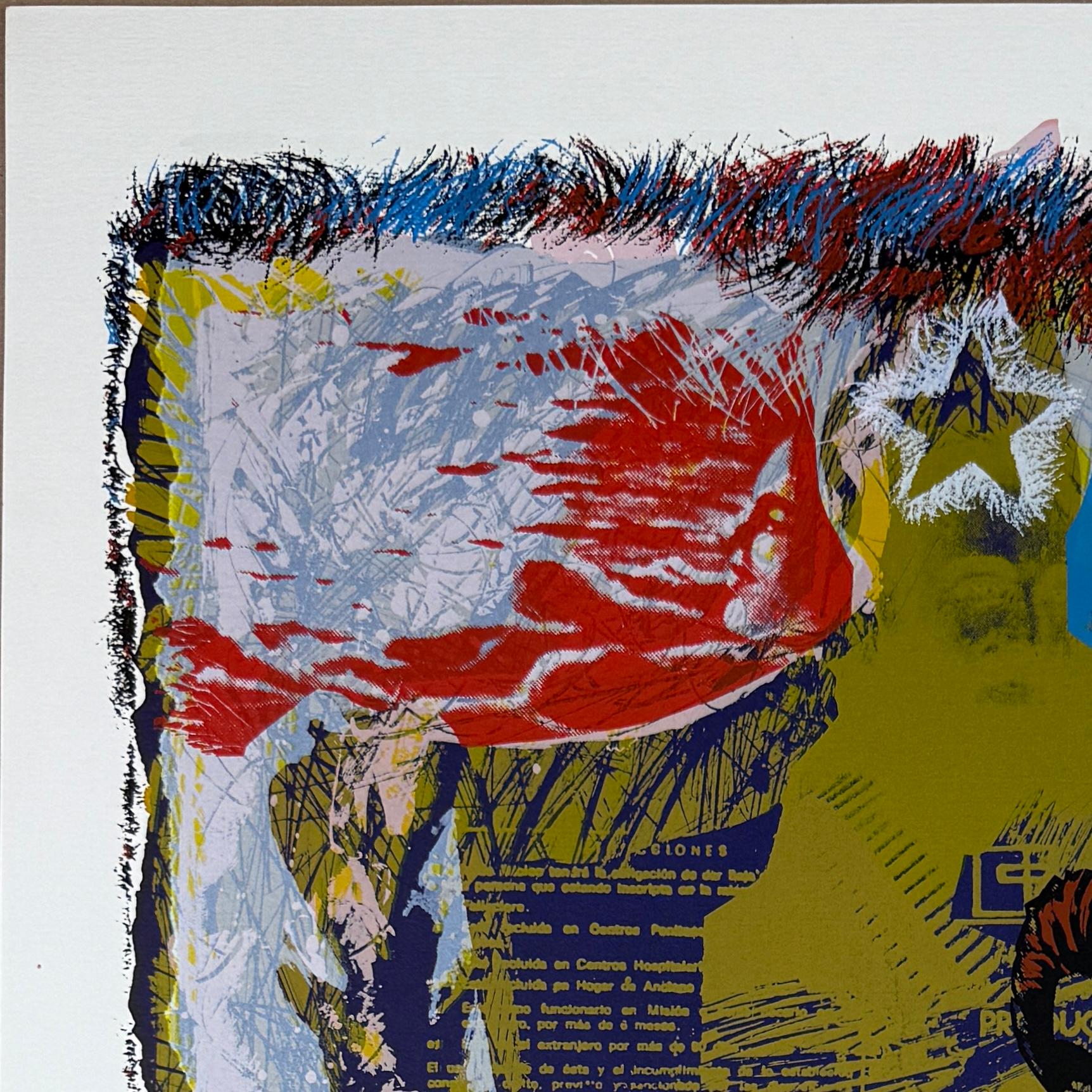 Artista cubano firmato in edizione limitata, stampa d'arte originale in serigrafia in vendita 1
