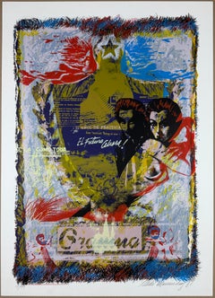 Cuban artist signed limited edition original art print silkscreen