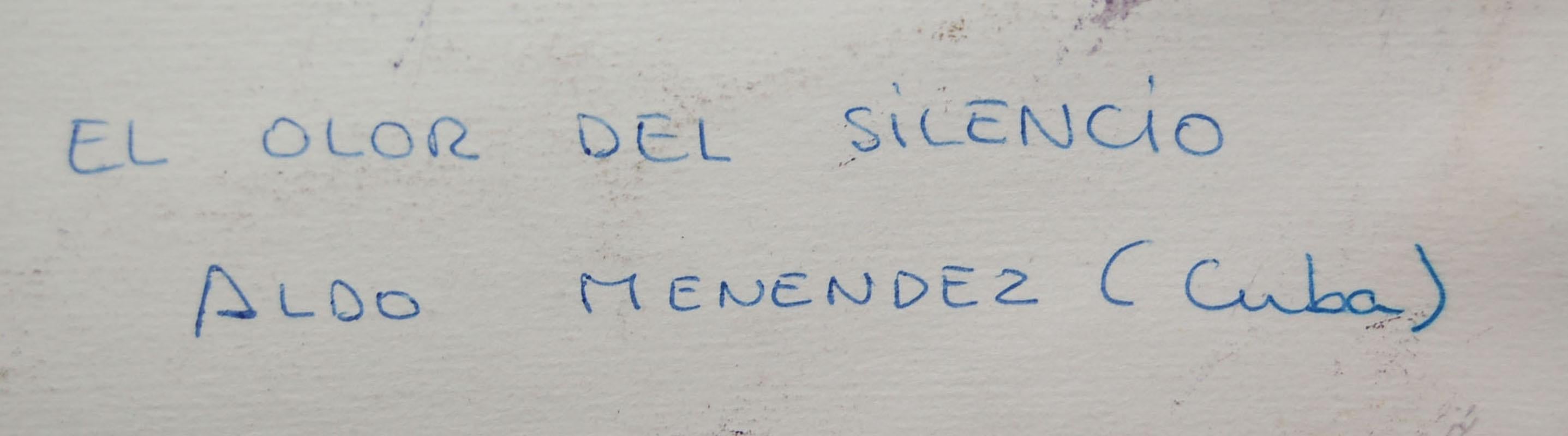 El olor del silencio - Técnica mixta sobre cartón For Sale 2