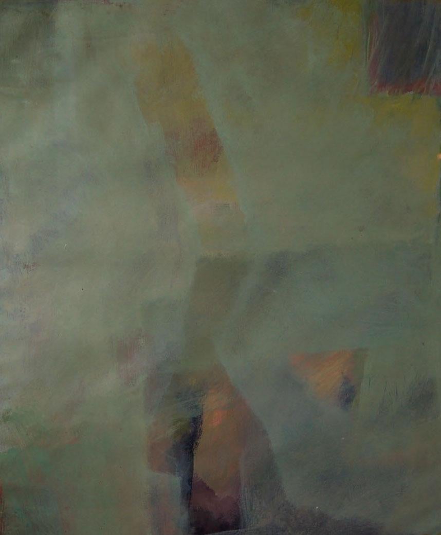 El olor del silencio - Técnica mixta sobre cartón - Mixed Media Art by Aldo Menéndez