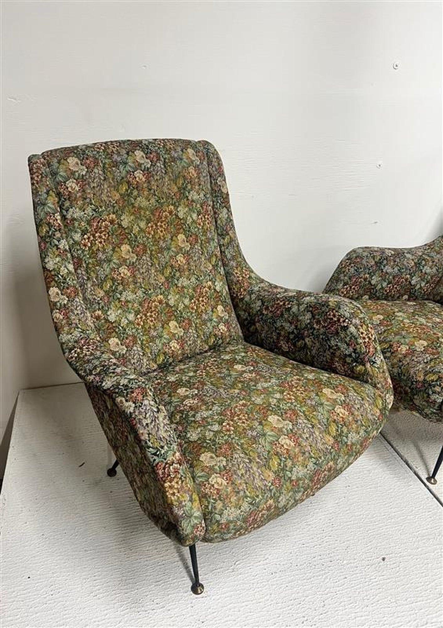 Fabric Aldo Morbelli Armchairs For Sale