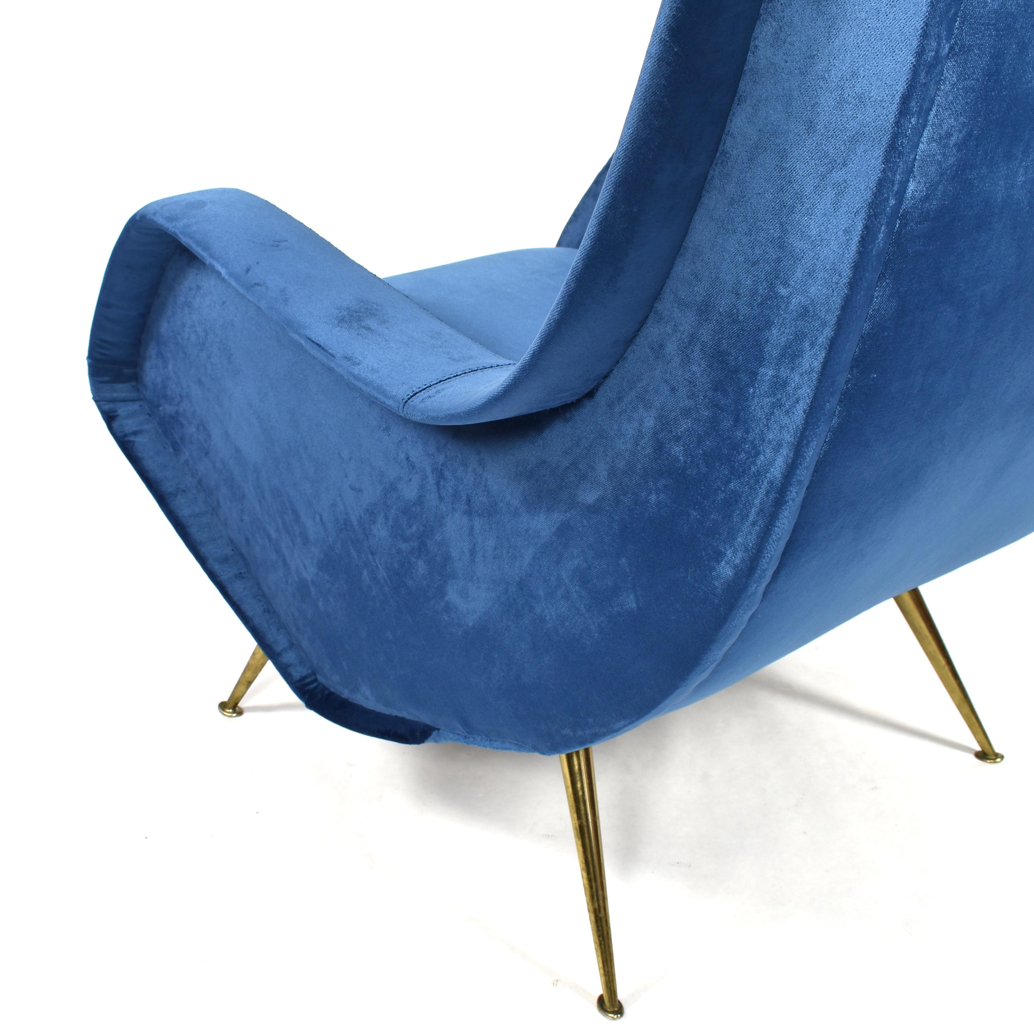 Aldo Morbelli for I.S.A. Bergamo Lounge Armchair, Italy, circa 1950 8