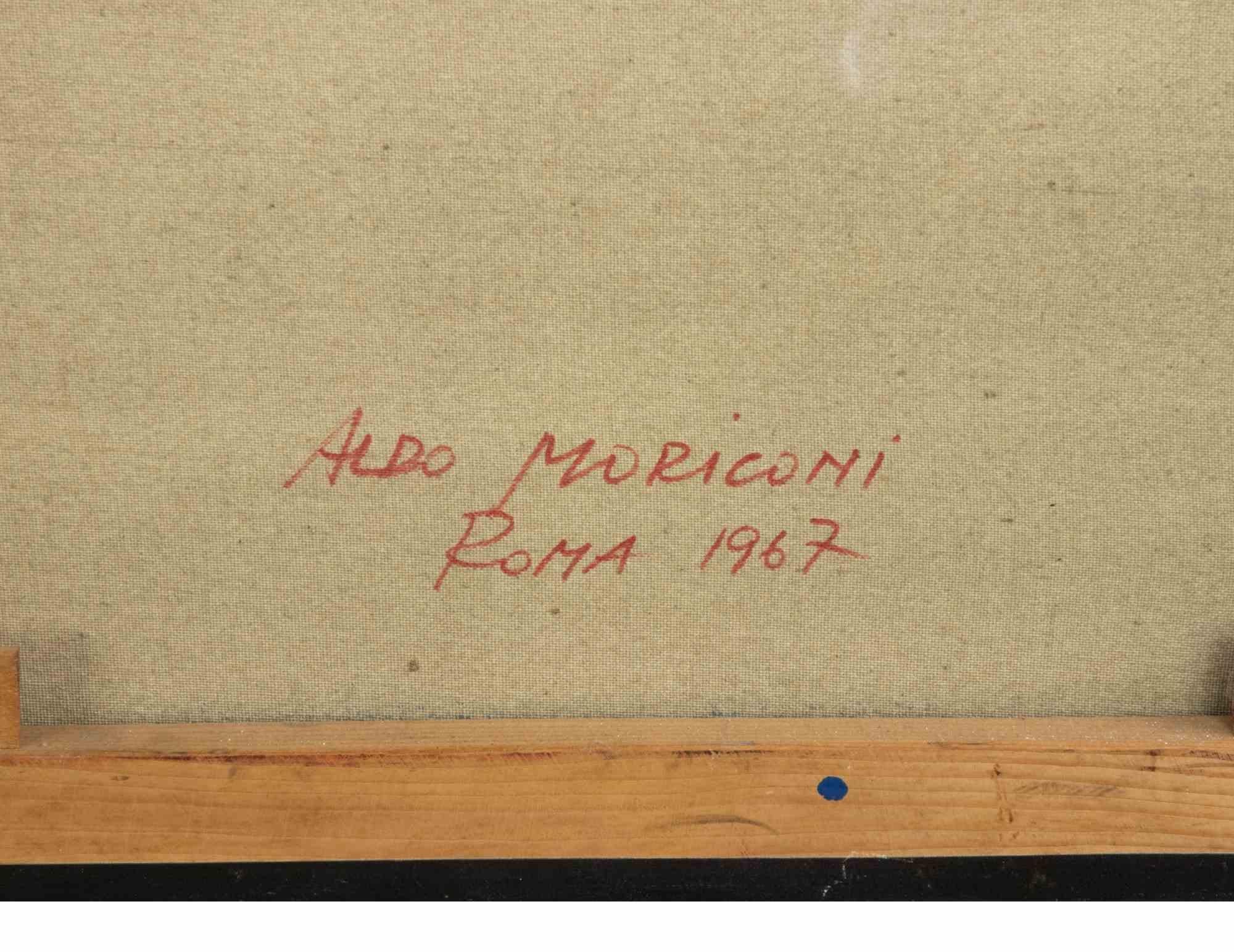 Abstrakte Abstraktion – Ölgemälde von Aldo Moriconi – 1967 im Angebot 3