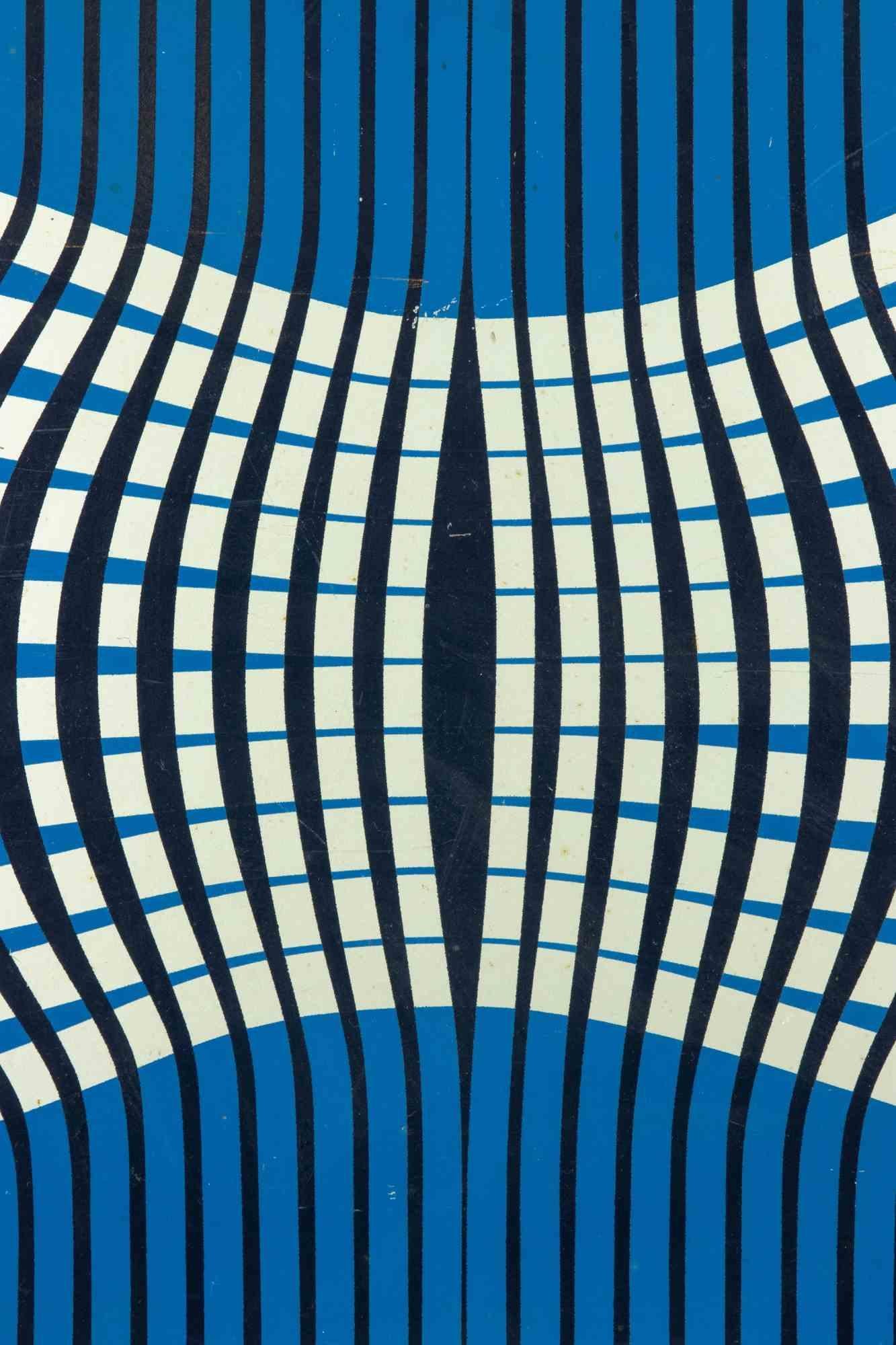 Composition géométrique - Peinture à l'huile d'Aldo Moriconi - 1967 en vente 1
