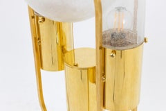Aldo Nason, Chain Lamp in glass, brass and marble, 1960s