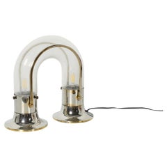 Aldo Nason for Mazzega Chain Series Murano Glass Table Lamps