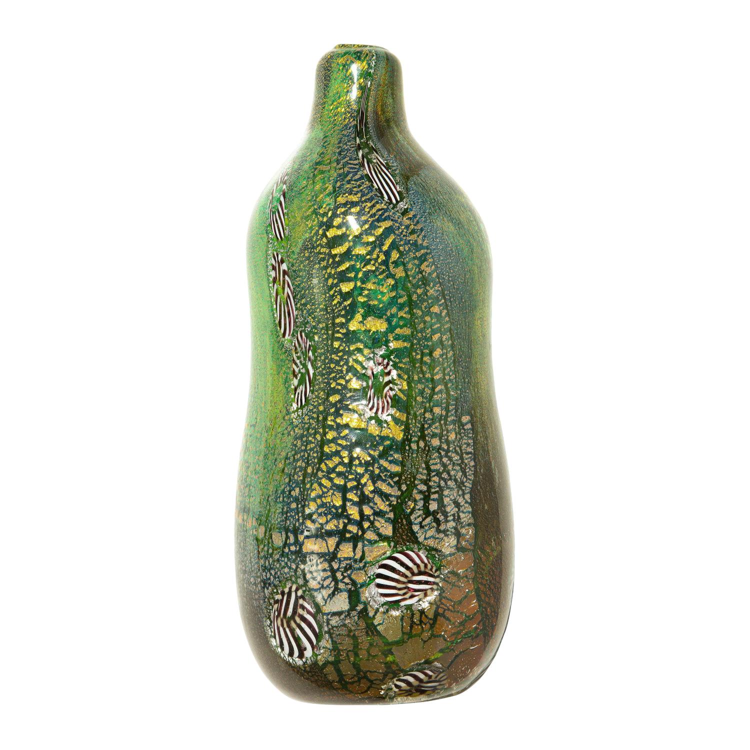 Aldo Nason Hand-Blown Glass "Yokohama" Vase, 1960s