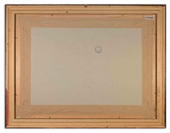 At the Beach - Tempera and Watercolor by Aldo Riso - 1970s