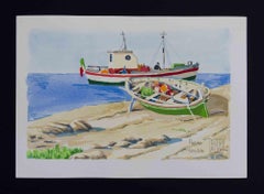 Presso Ponza - Litografía de Aldo Riso - 2003