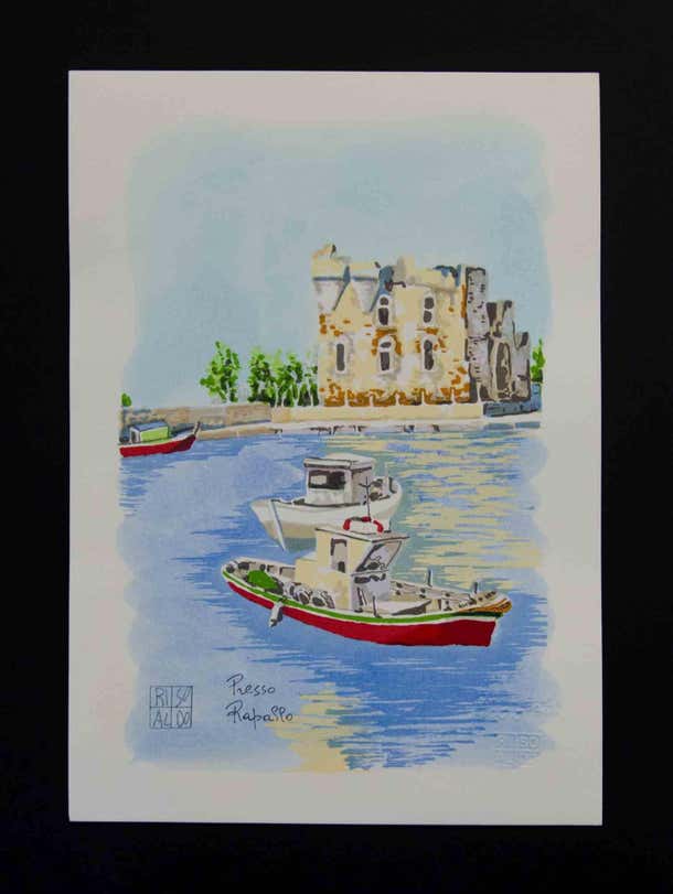 Aldo Riso - Presso Rapallo - Lithograph by Aldo Riso - 2003 For Sale at ...