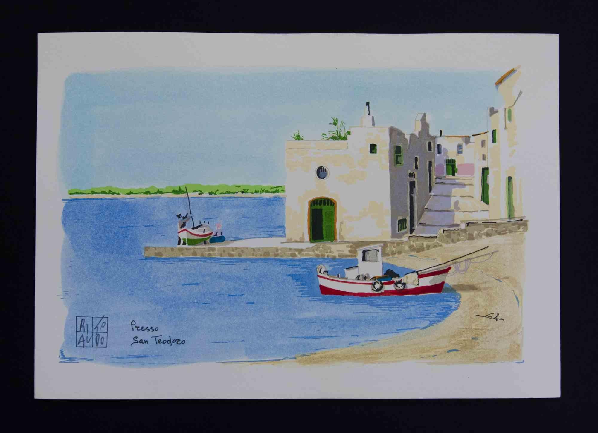 Litografía sobre papel Magnani-Pescia. Tamaño del papel 17,5 cm x 24,5 cm tamaño de la obra 14,5 cm x 22 cm. Excelente estado, sin defectos.
Aldo Riso nació en 1927 en Santa Maria di Leuca, en la provincia de Lecce. Se aplicó a sus estudios hasta
