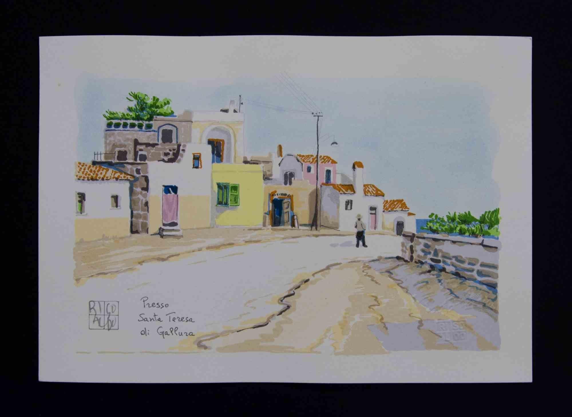 Litografía sobre papel Magnani-Pescia. Tamaño del papel 17,5 cm x 24,5 cm tamaño del trabajo 14,5 cm x 22 cm .Excelente estado, sin defectos.

Aldo Riso nació en 1927 en Santa Maria di Leuca, en la provincia de Lecce. Se aplicó a sus estudios hasta
