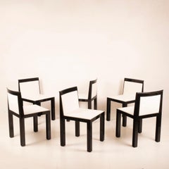 Vintage Aldo Rossi & Luca Meda Set of 6 "Teatro" Dining Chairs for Molteni