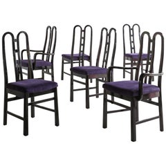 Aldo Rossi Postmodern Dining Chairs-Set of 6, 1980s