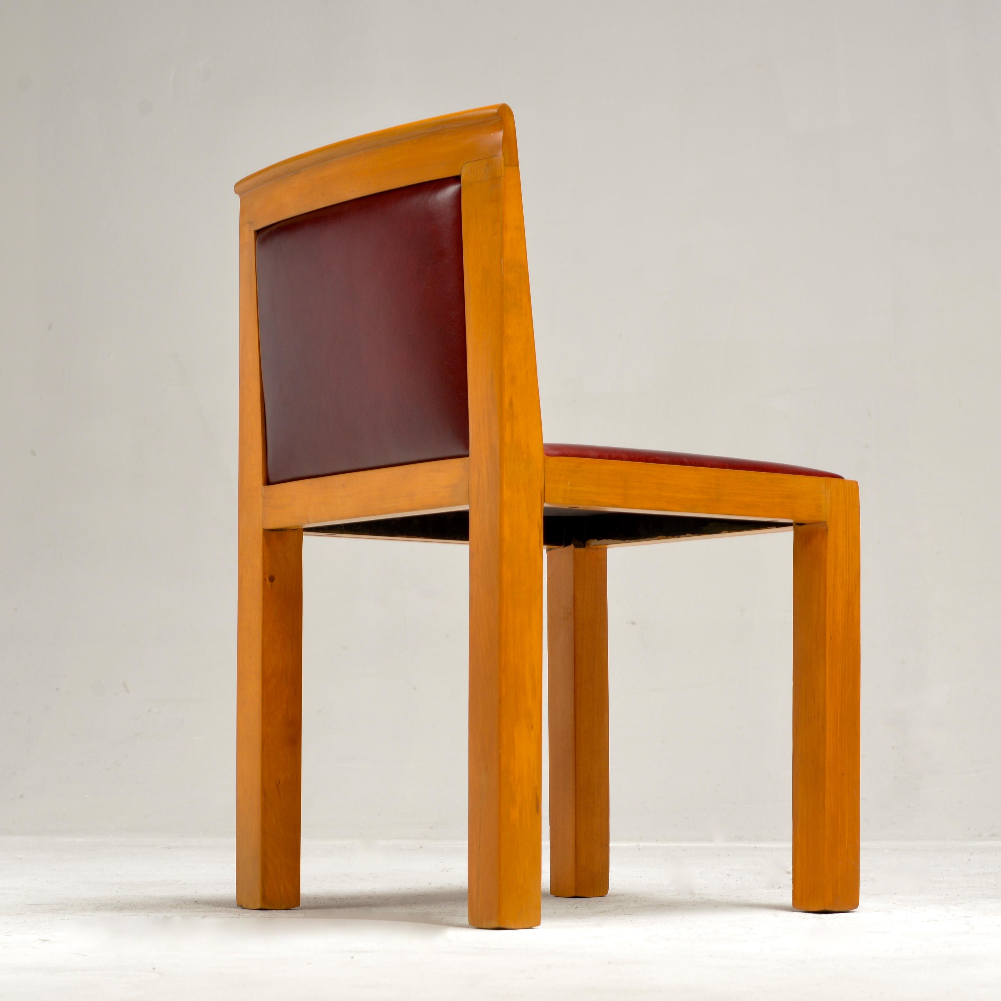 Aldo Rossi 'Teatro' Chairs for Molteni, Italy c 1983 For Sale 10
