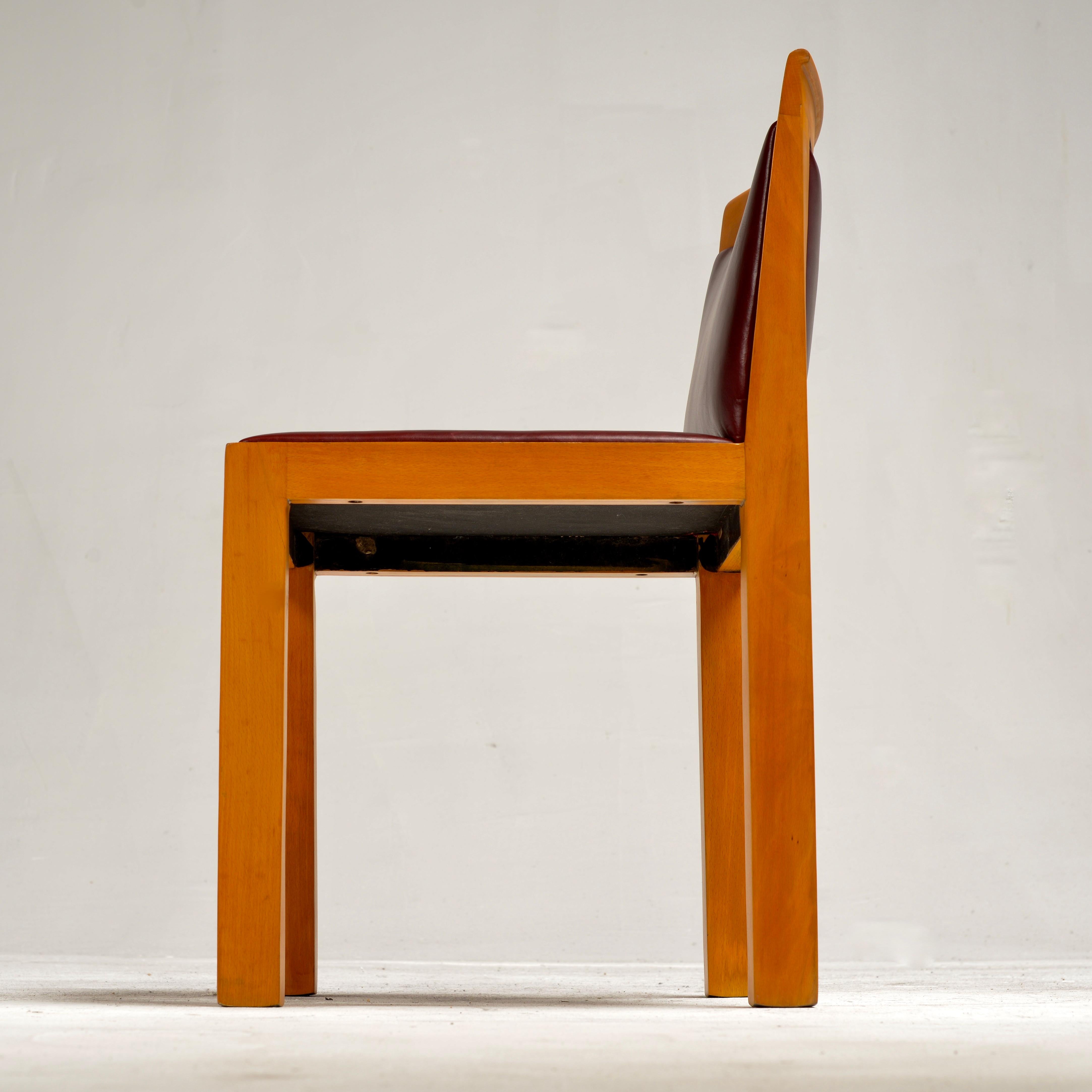 Aldo Rossi 'Teatro' Chairs for Molteni, Italy c 1983 For Sale 12