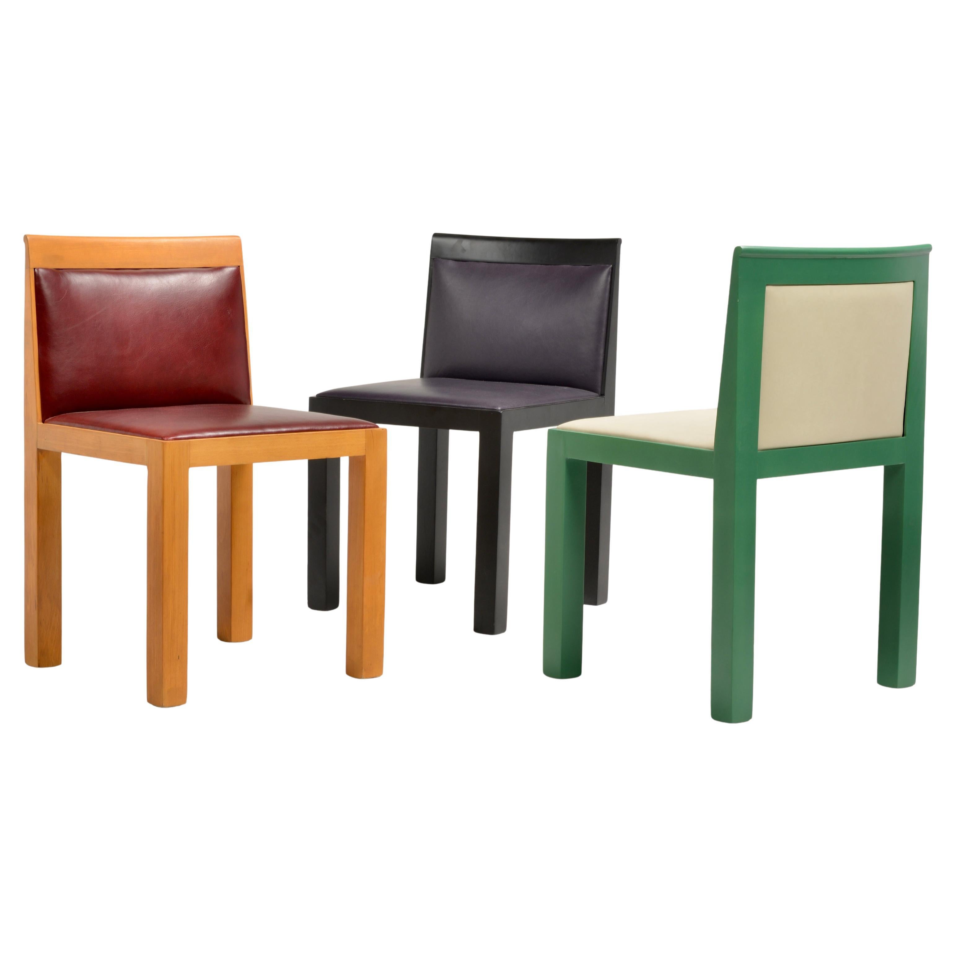 Aldo Rossi 'Teatro' Chairs for Molteni, Italy c 1983 For Sale