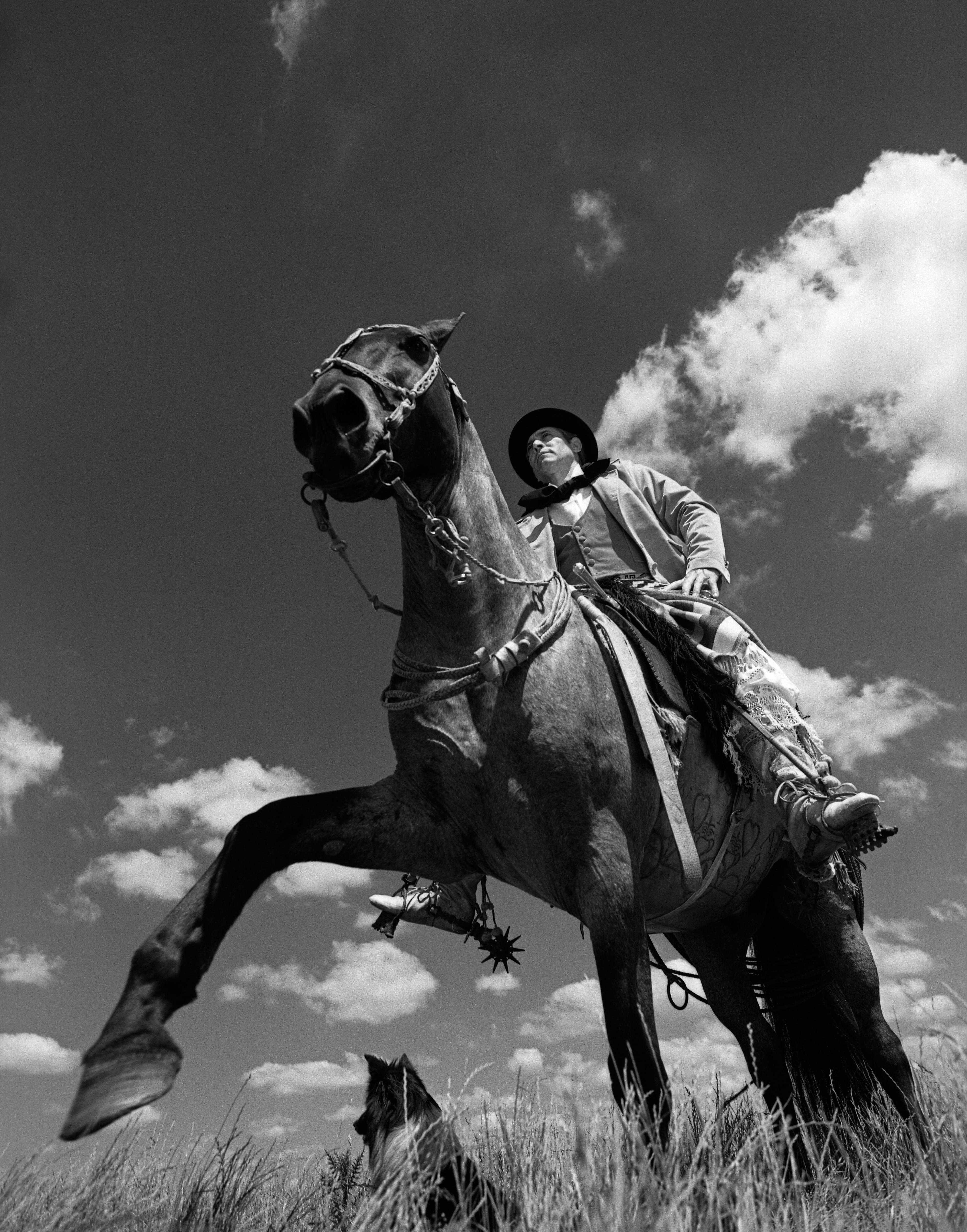 Aldo Sessa Black and White Photograph - Gaucho's Monument (Province of Buenos Aires Argentina)