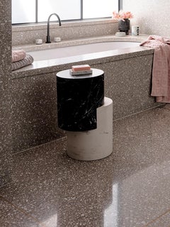 Table d'appoint Bianco & Nero de Greg Natale