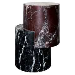Aldo Side Table Merlot & Nero by Greg Natale