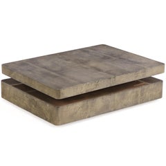 Expanding Goatskin Coffee Table, Aldo Tura (attributed), C. 1970