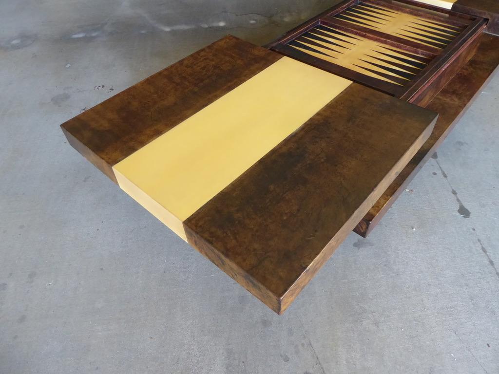 Aldo Tura Backgammon Coffee Table/Games Table, 1970s 7