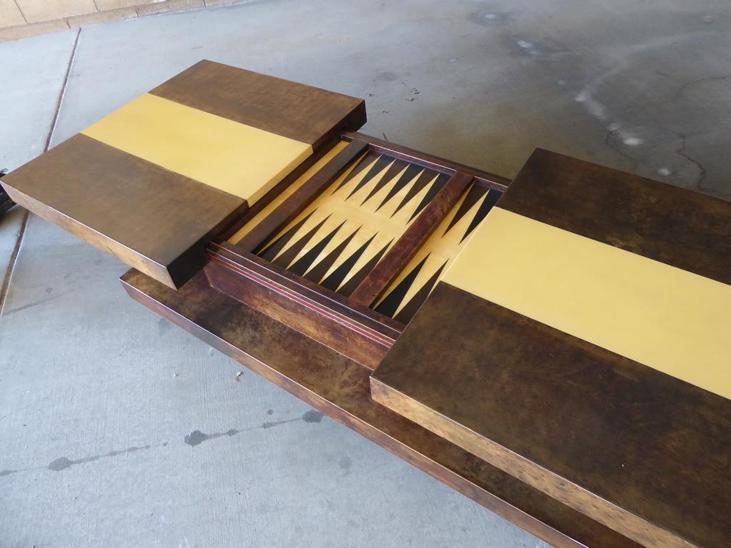 Aldo Tura Backgammon Coffee Table/Games Table, 1970s 12