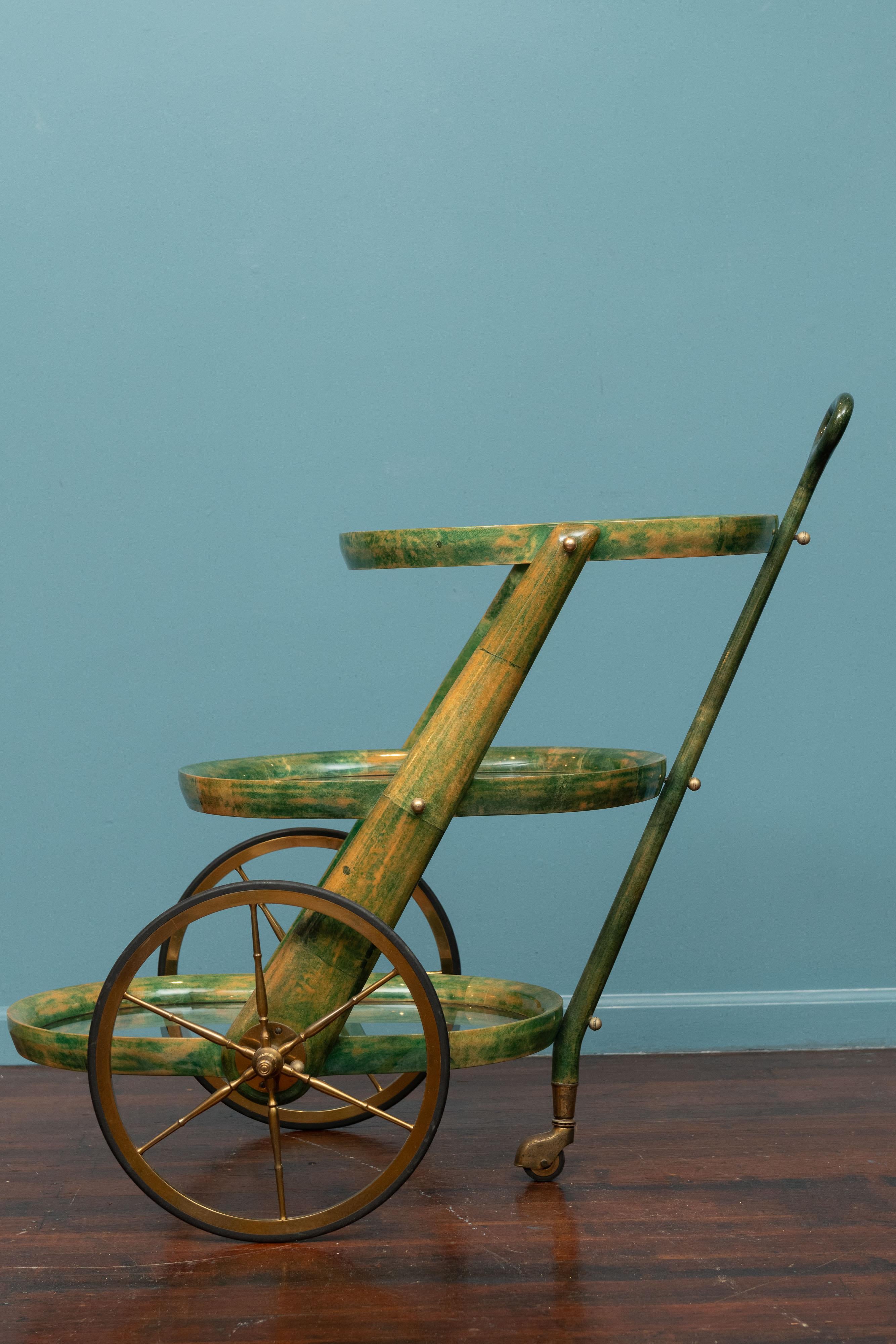 Aldo Tura Bar Cart In Good Condition In San Francisco, CA