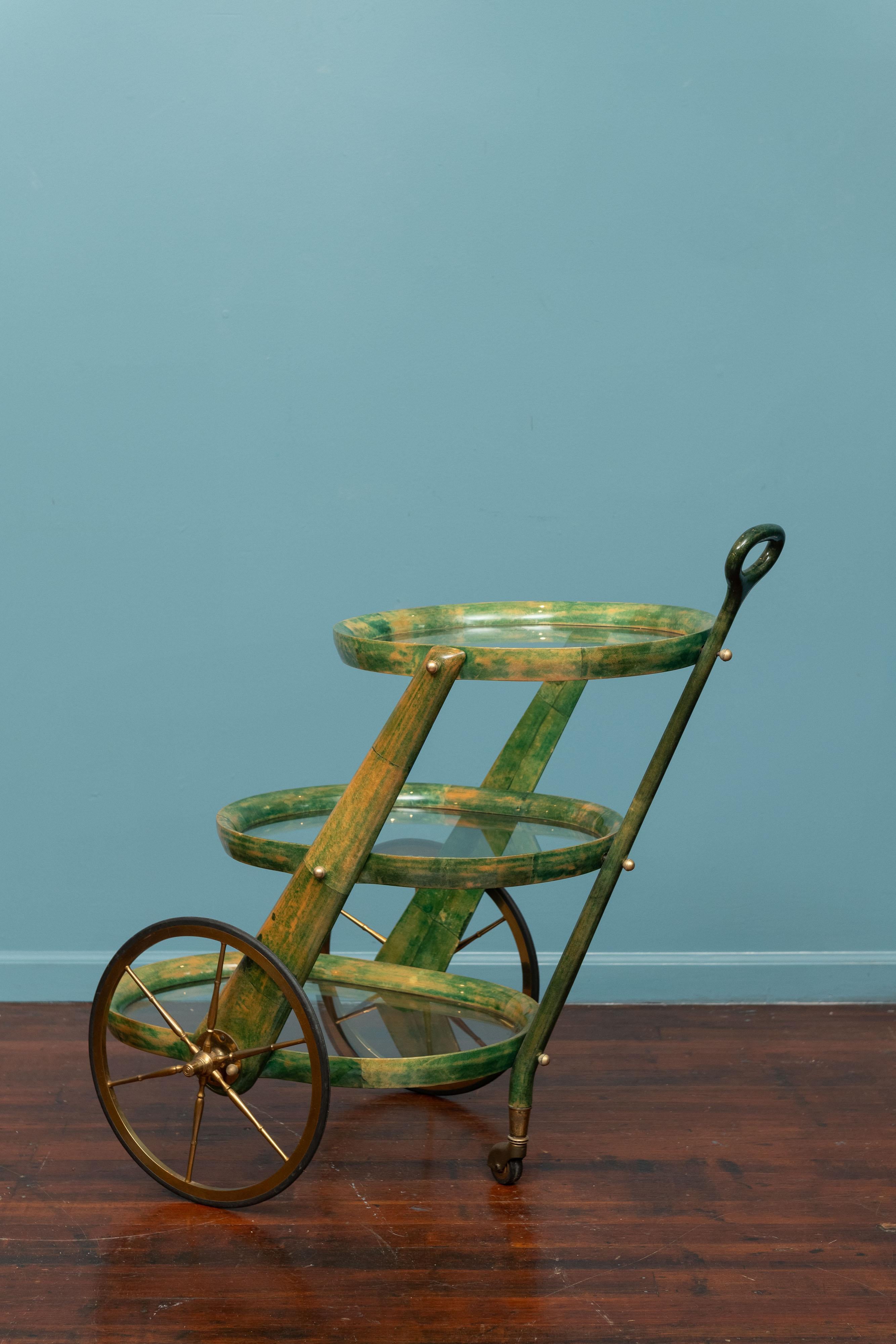 Mid-20th Century Aldo Tura Bar Cart