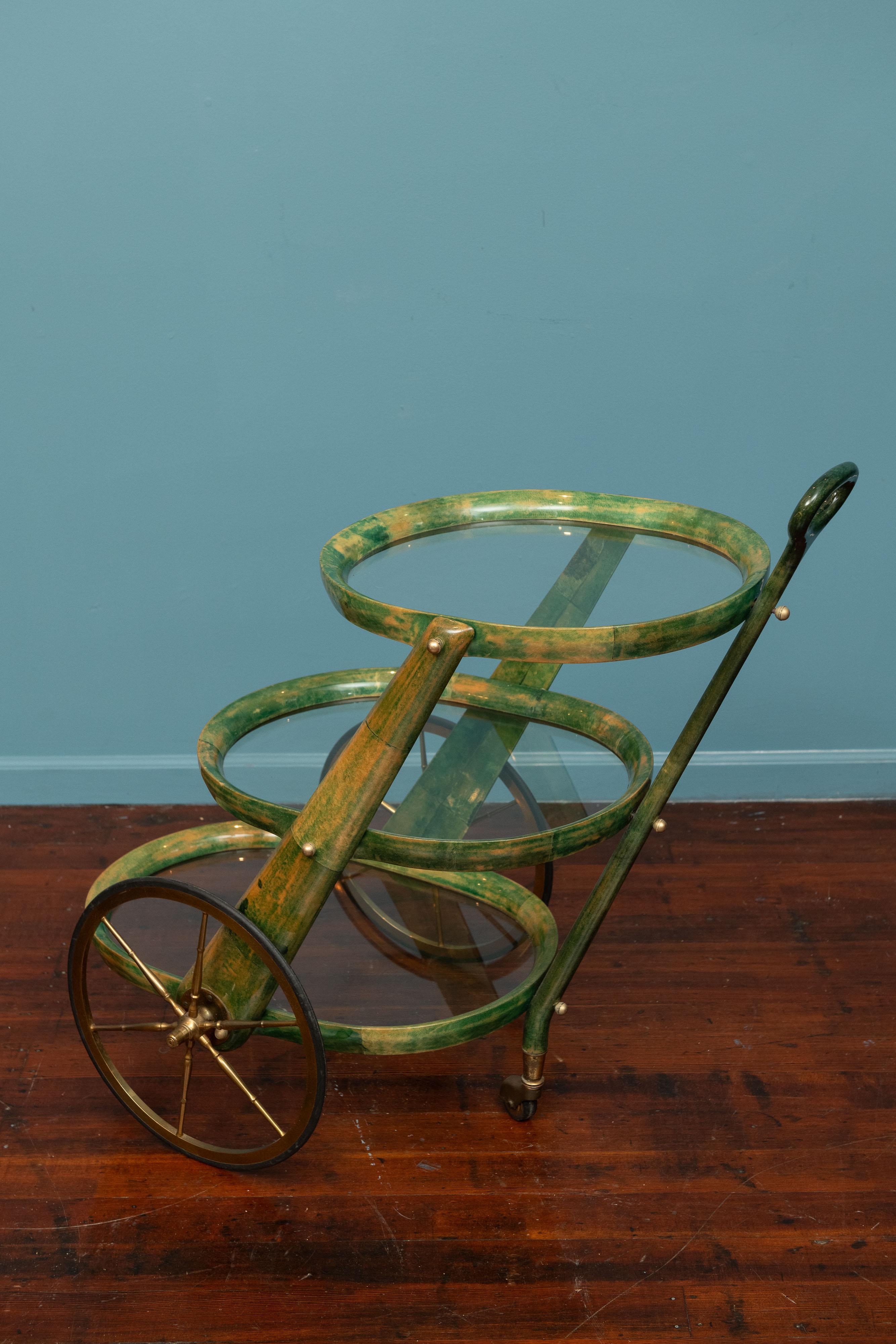 Brass Aldo Tura Bar Cart