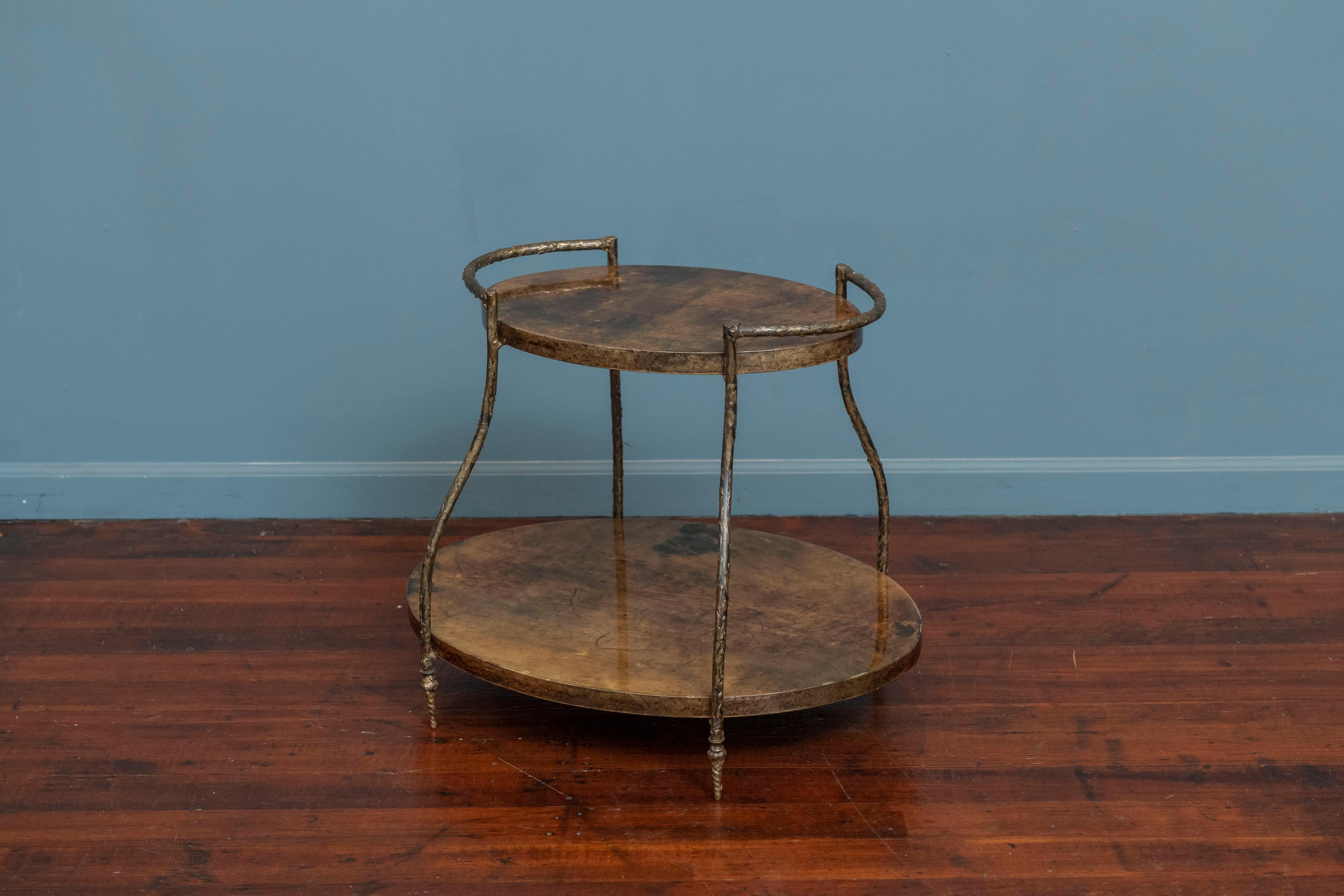 Italian Aldo Tura Bar Cart or Drinks Table